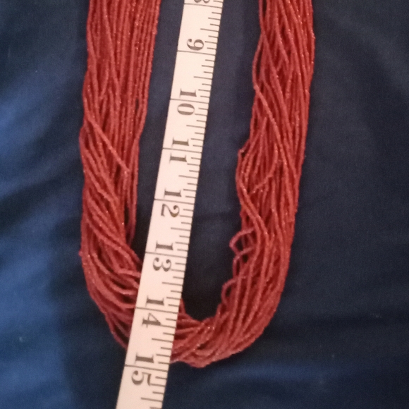 Jewelry - Vintage, Elegant Native American Multi-Strand Coral Beaded Necklace